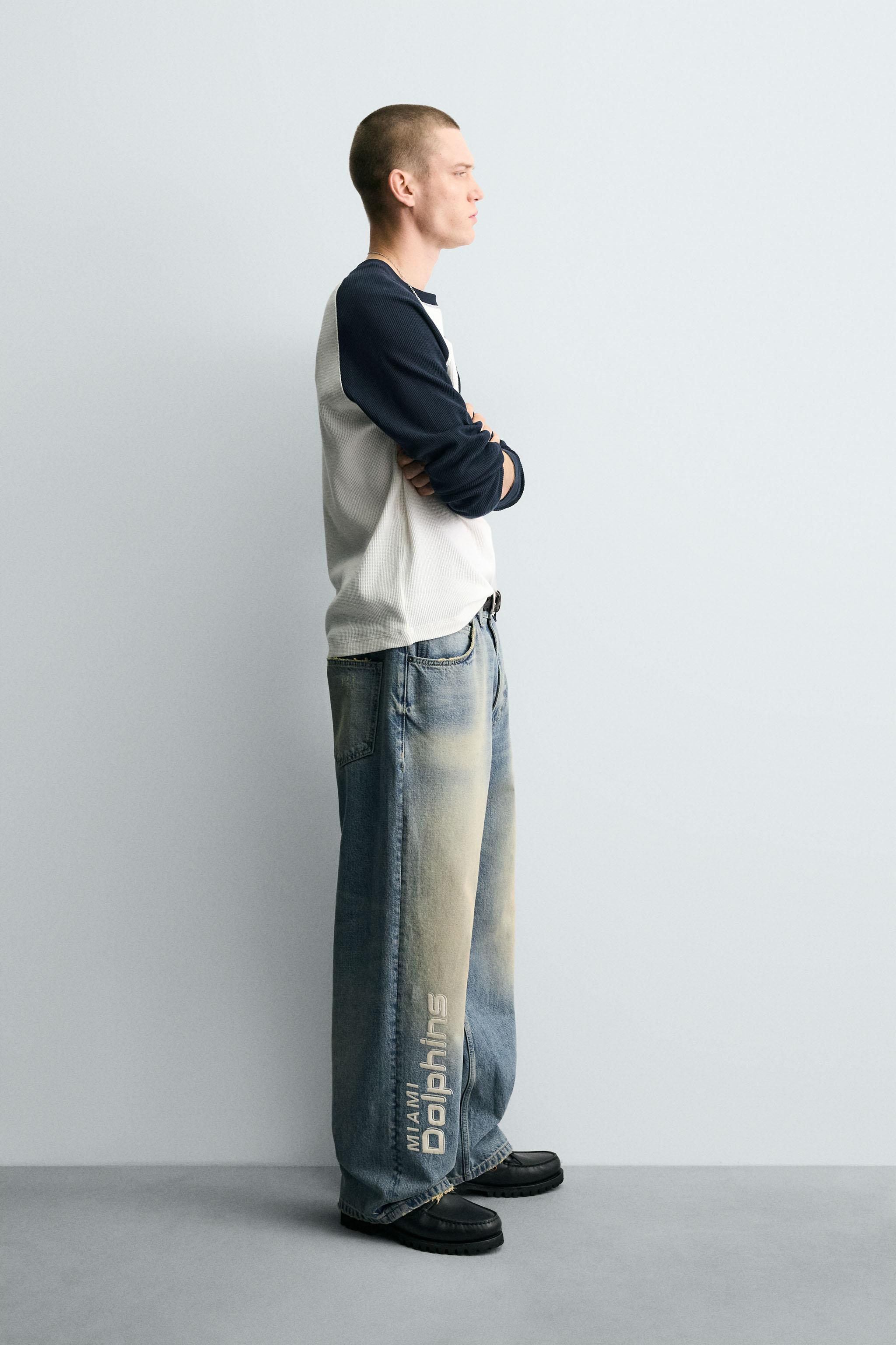 JEAN RELAXED FIT BRODÉ NFL MIAMI DOLPHINS